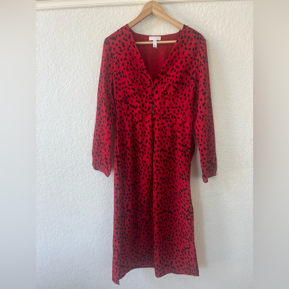Leith red mid dress.